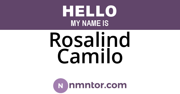 Rosalind Camilo