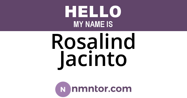 Rosalind Jacinto