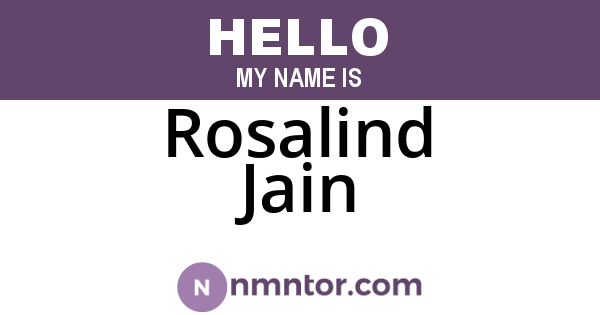 Rosalind Jain