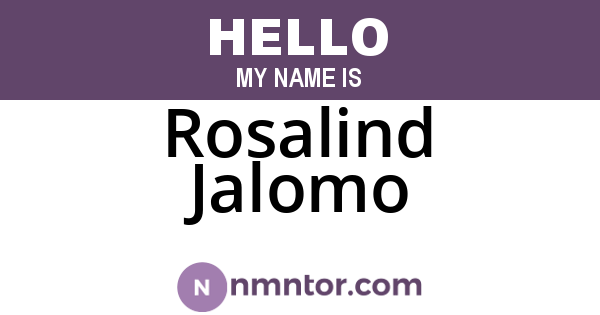 Rosalind Jalomo
