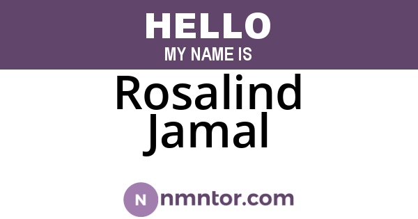 Rosalind Jamal