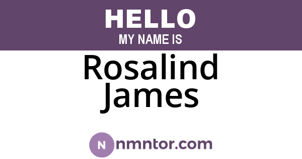 Rosalind James