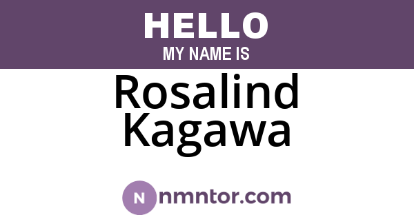 Rosalind Kagawa