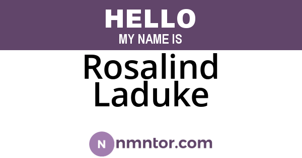 Rosalind Laduke