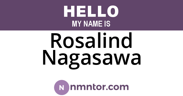 Rosalind Nagasawa