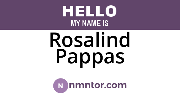 Rosalind Pappas