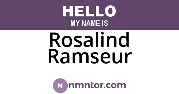 Rosalind Ramseur