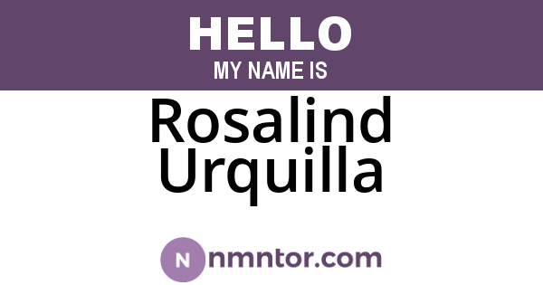 Rosalind Urquilla