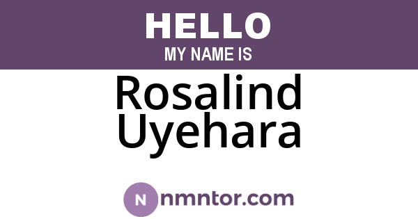 Rosalind Uyehara
