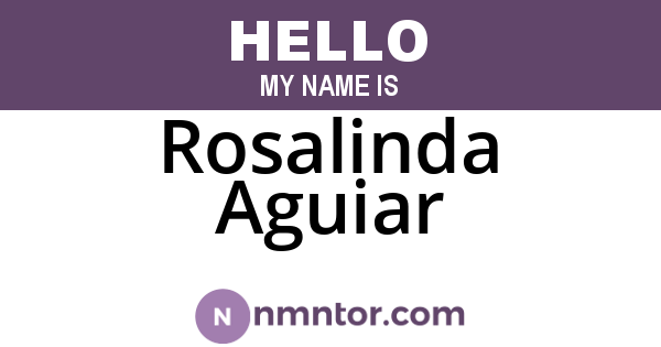 Rosalinda Aguiar