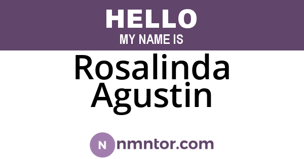 Rosalinda Agustin