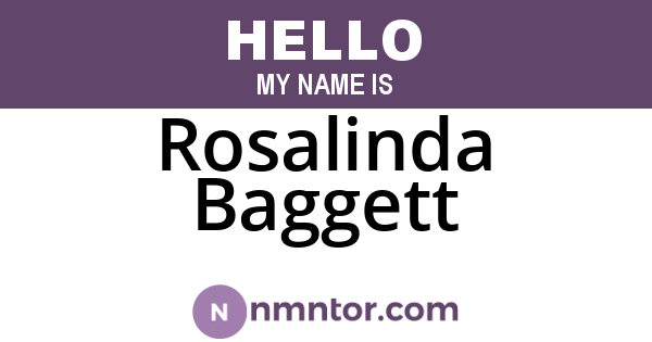 Rosalinda Baggett