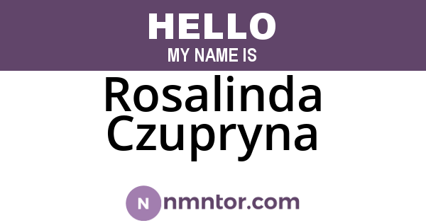 Rosalinda Czupryna
