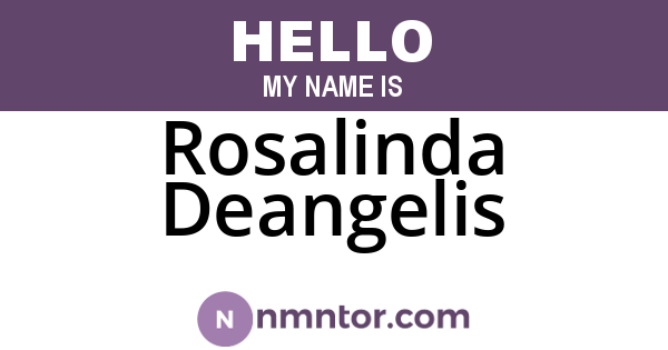 Rosalinda Deangelis