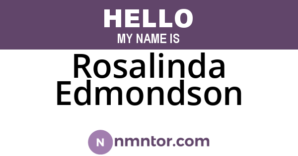 Rosalinda Edmondson