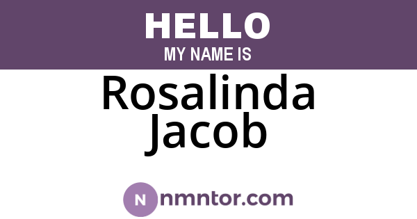 Rosalinda Jacob