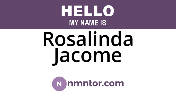 Rosalinda Jacome