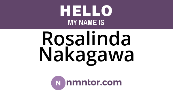 Rosalinda Nakagawa