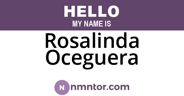 Rosalinda Oceguera