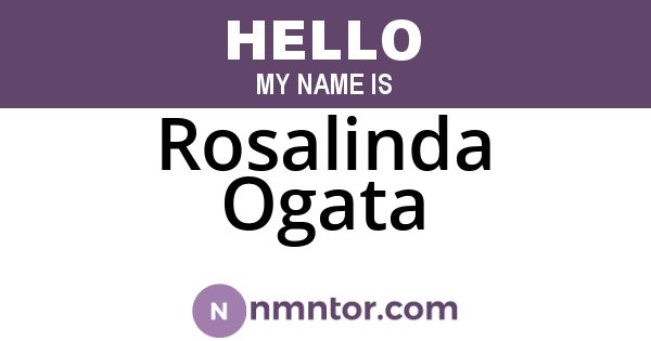 Rosalinda Ogata