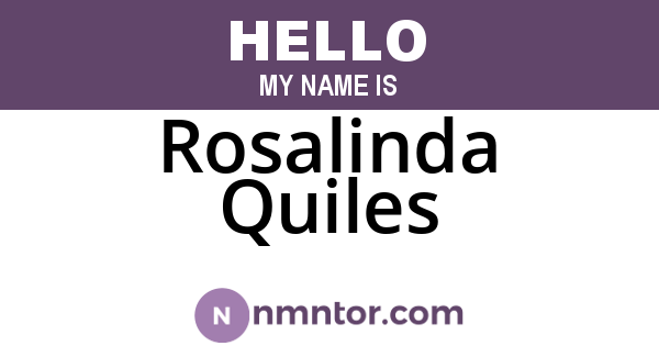 Rosalinda Quiles