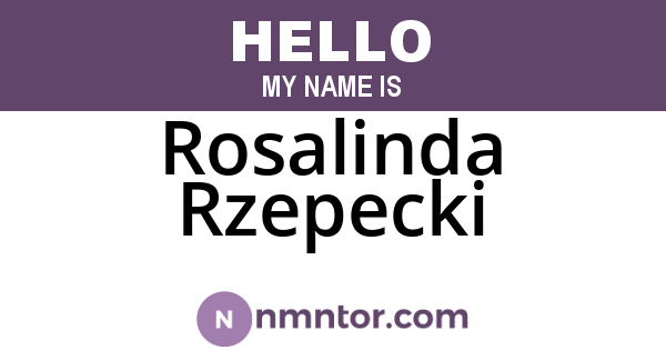 Rosalinda Rzepecki