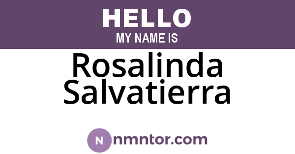 Rosalinda Salvatierra