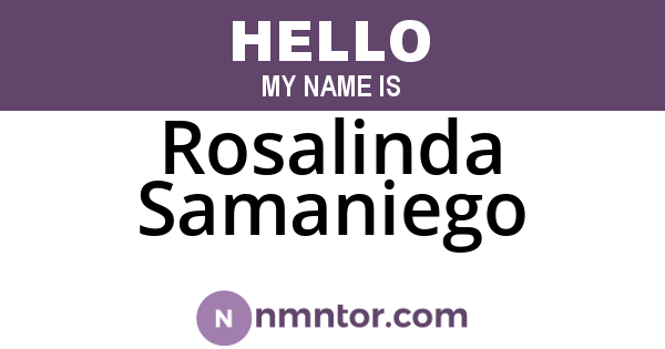 Rosalinda Samaniego