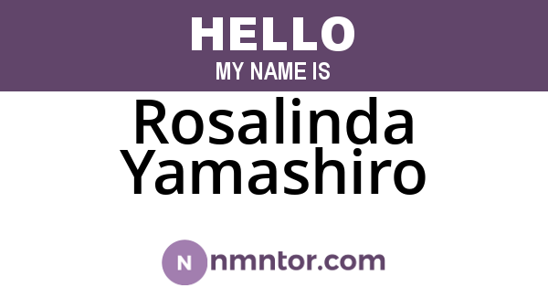 Rosalinda Yamashiro