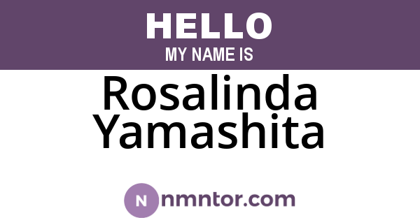 Rosalinda Yamashita