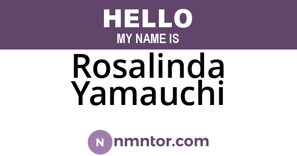 Rosalinda Yamauchi