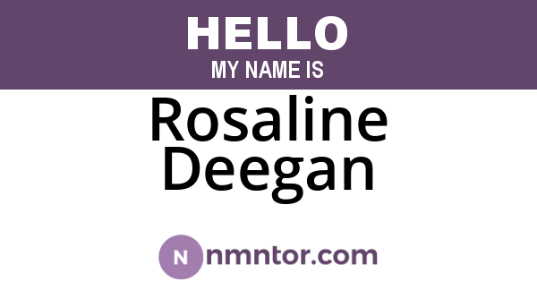 Rosaline Deegan