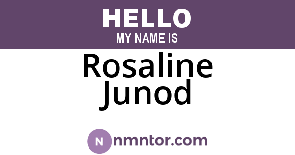 Rosaline Junod