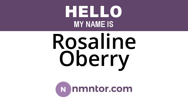 Rosaline Oberry