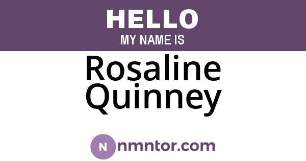 Rosaline Quinney