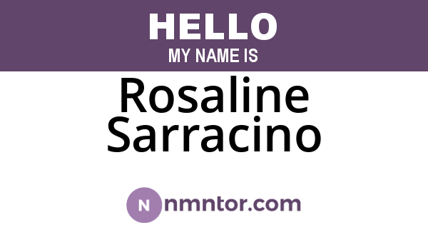 Rosaline Sarracino