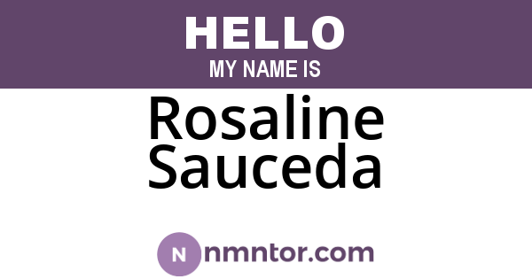 Rosaline Sauceda