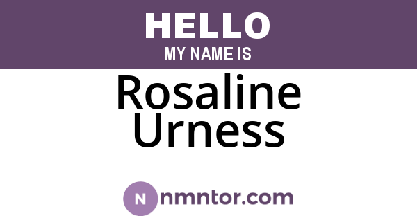 Rosaline Urness