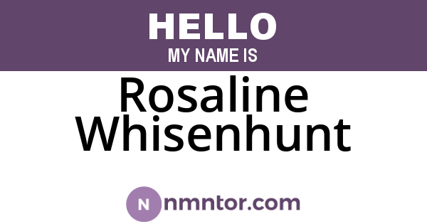 Rosaline Whisenhunt