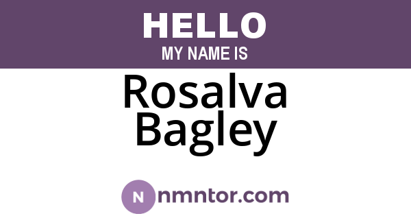 Rosalva Bagley
