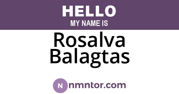 Rosalva Balagtas