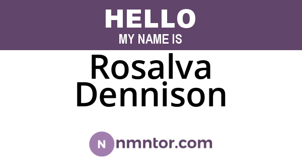 Rosalva Dennison