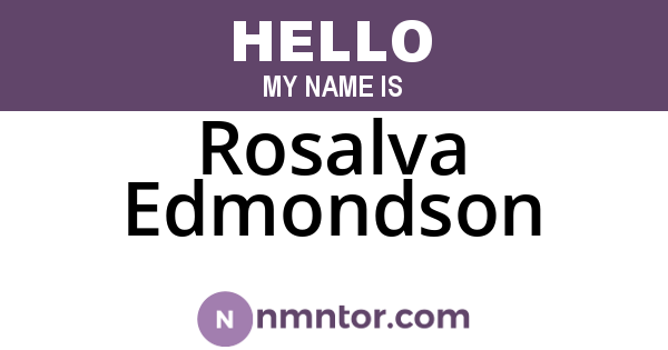 Rosalva Edmondson