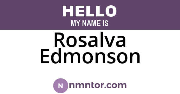 Rosalva Edmonson