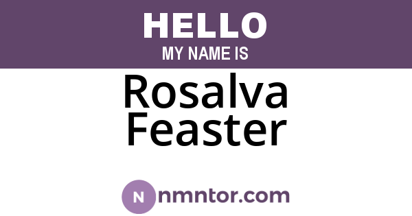 Rosalva Feaster