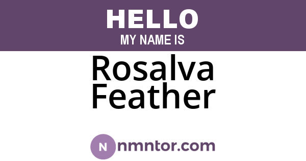 Rosalva Feather