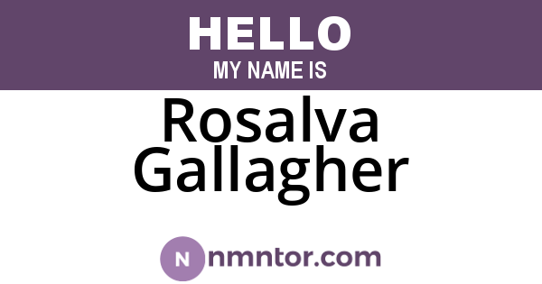 Rosalva Gallagher