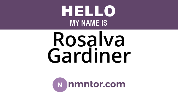Rosalva Gardiner