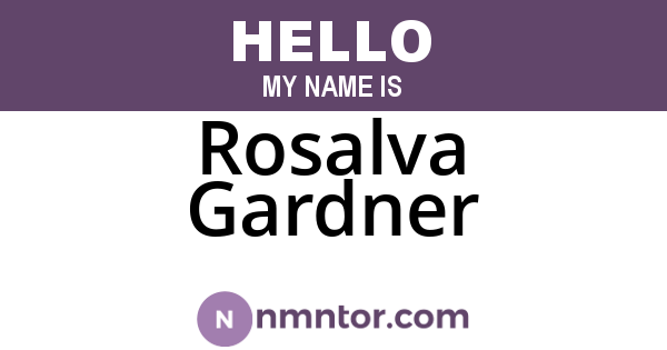 Rosalva Gardner