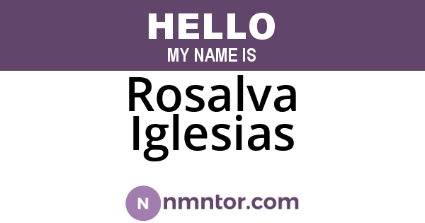 Rosalva Iglesias